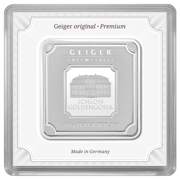 Srebrna poluga u kvadratu 250g